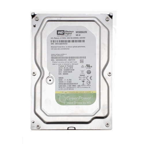 Green hard drive hdd 500gb - hard,